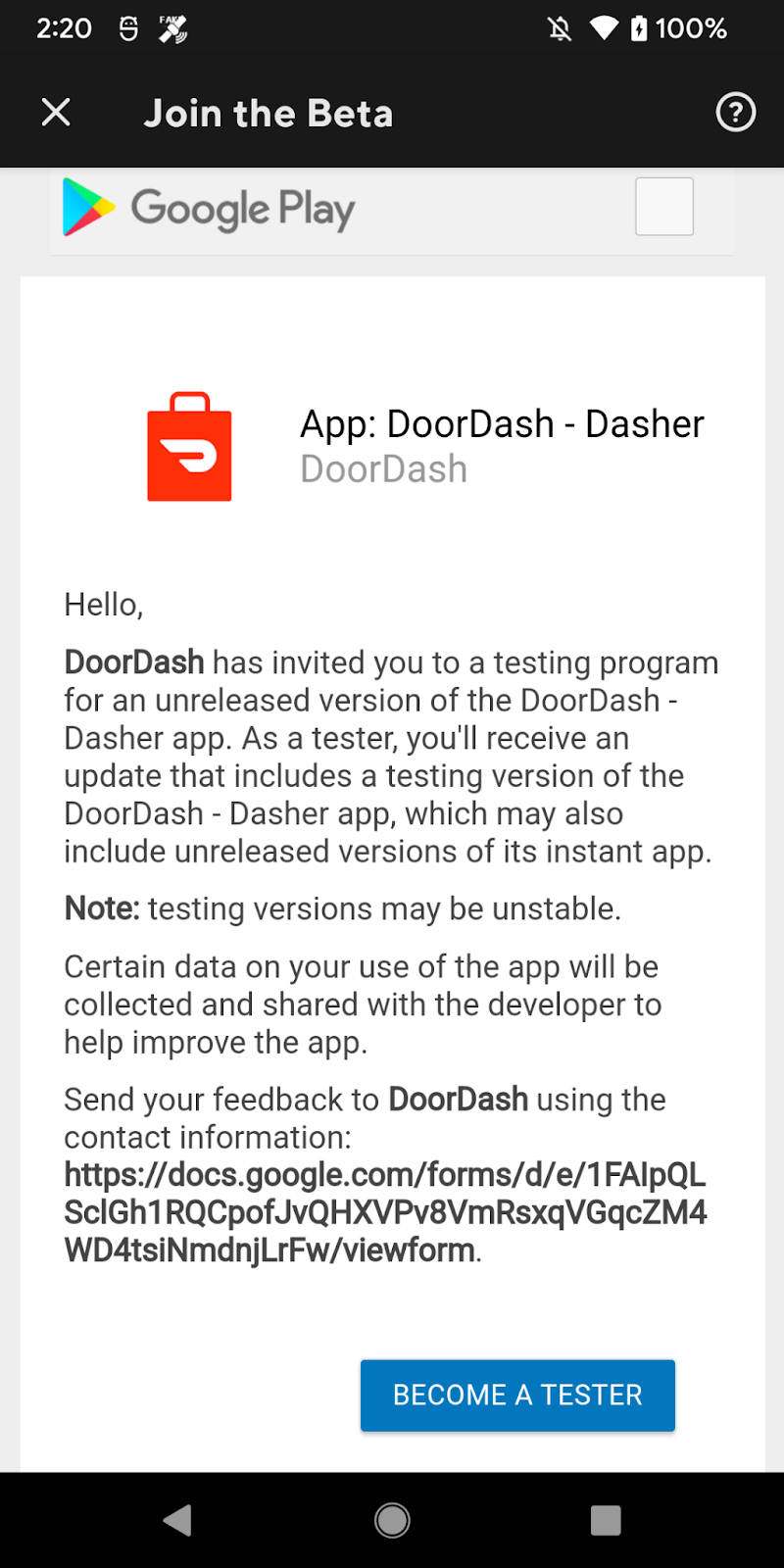 Android Apps by DoorDash on Google Play