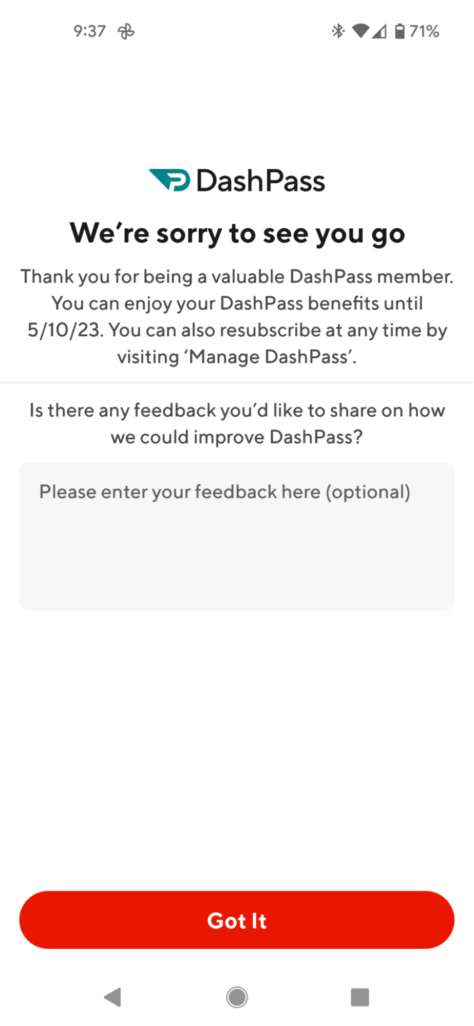 How do I cancel my DashPass subscription?