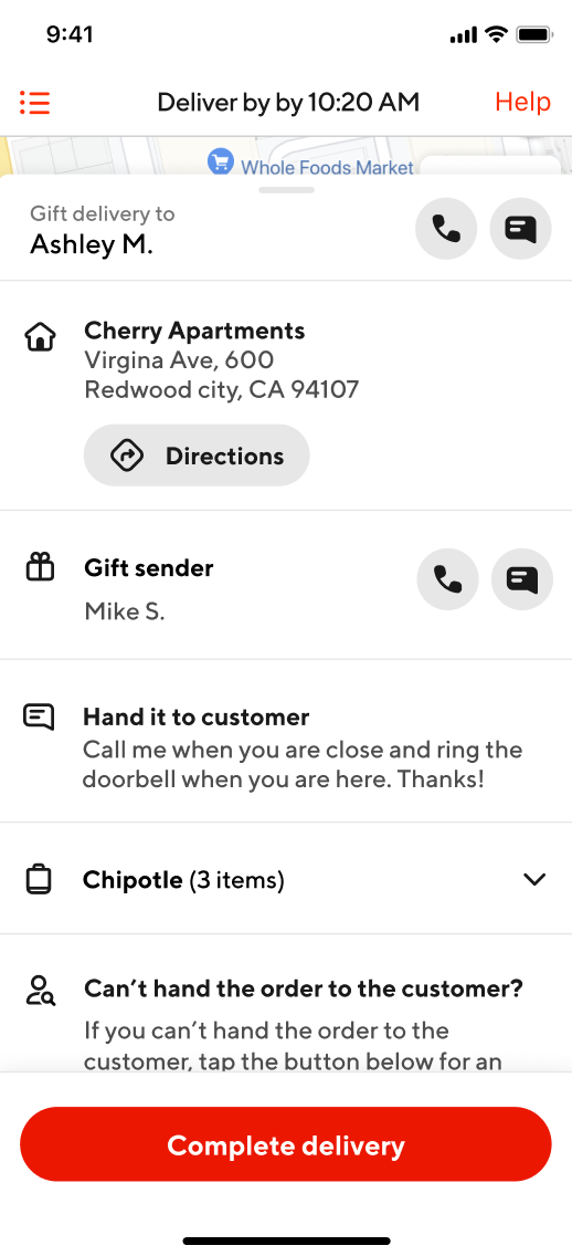 Best practices for gift deliveries