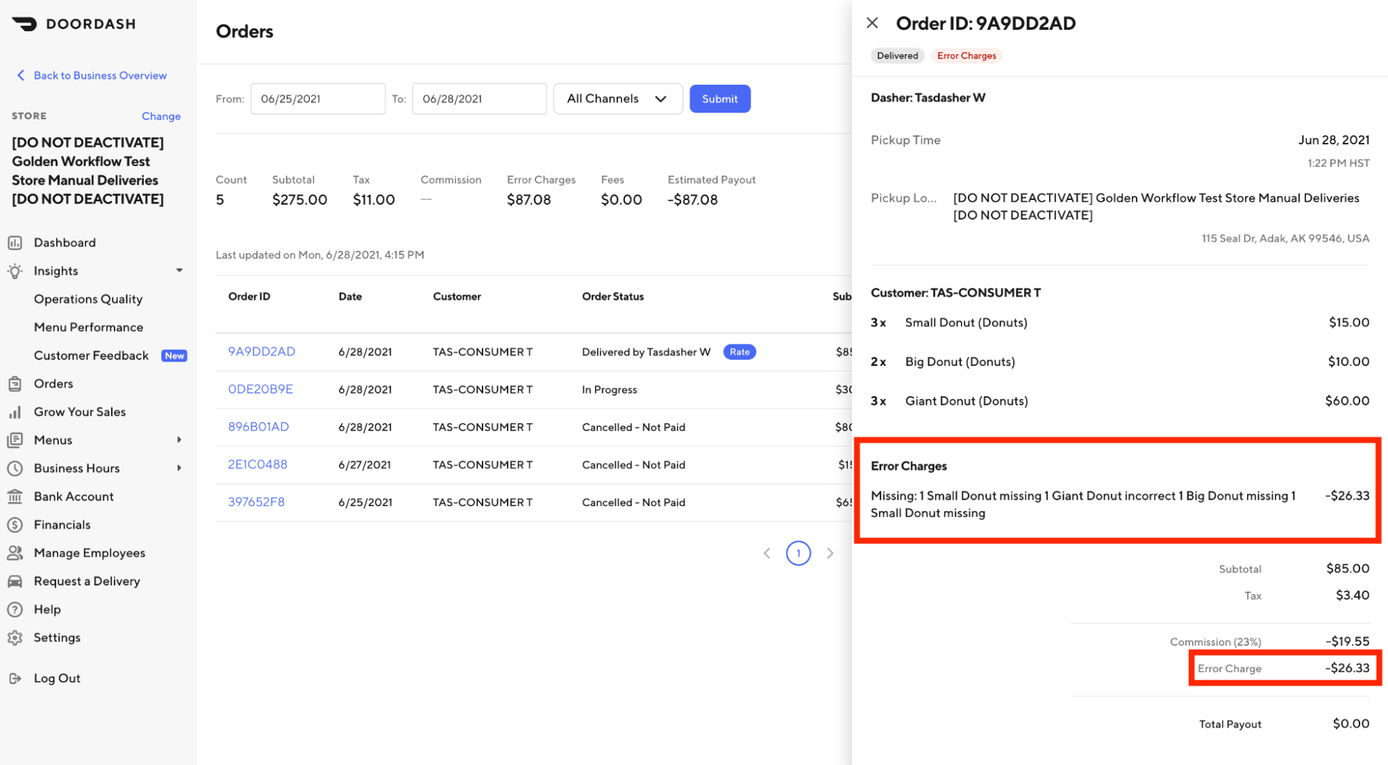 What happens if I don't use all my DoorDash credits?