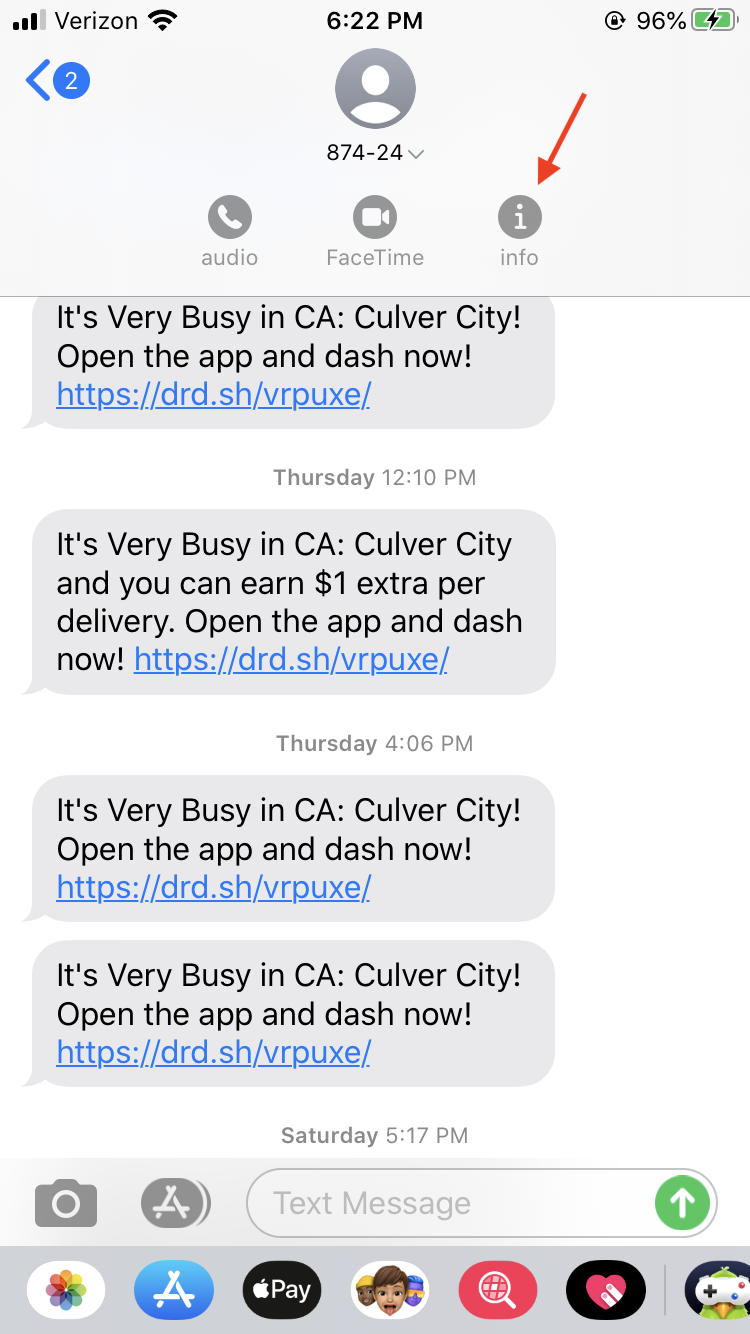 Notifications From Doordash And Texts From Customers