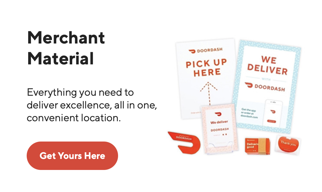 How do I order DoorDash marketing materials?